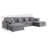 155.7" W 6-Piece Modular Chenille Sectional-350313747