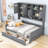 Wellsville Two Drawers Wooden Daybed With Cabinet and Shelf-1672504335-1672504332