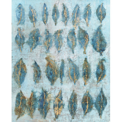 Indigo Leaflet Print by Beverly Fuller