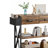 47" Modern Console Table with MDF Board, Metal Legs, 3 Drawers & 3-Tier Storage Shelves-1039505601