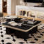 Table basse moderne en cuir simple
