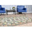 Tapis turc Oushak fait à la main dans des tons pastel pour un décor de salon de style bohème