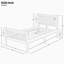Lit plateforme simple en bois massif-473747343