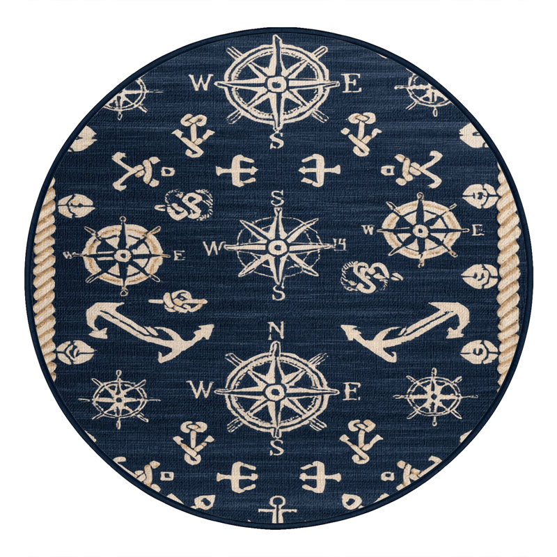  Tapis marin lavable professionnel, Rond 7 pi