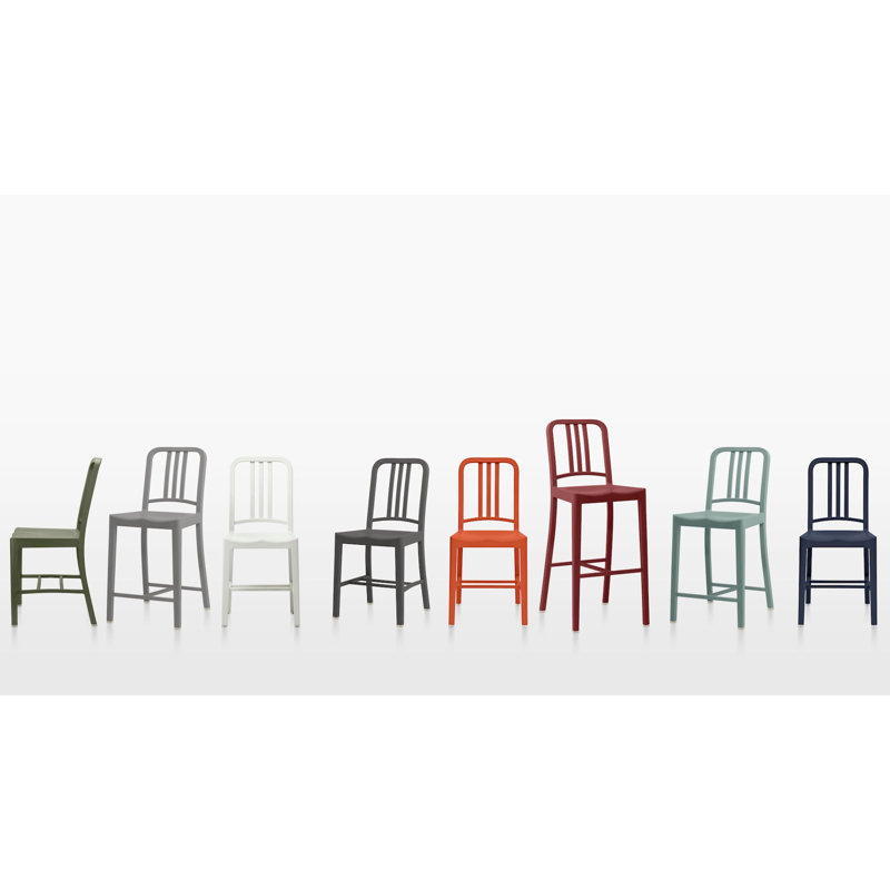 111 Navy® Stool by Coca-Cola, Counter Stool (25" Seat Height), Bordeaux