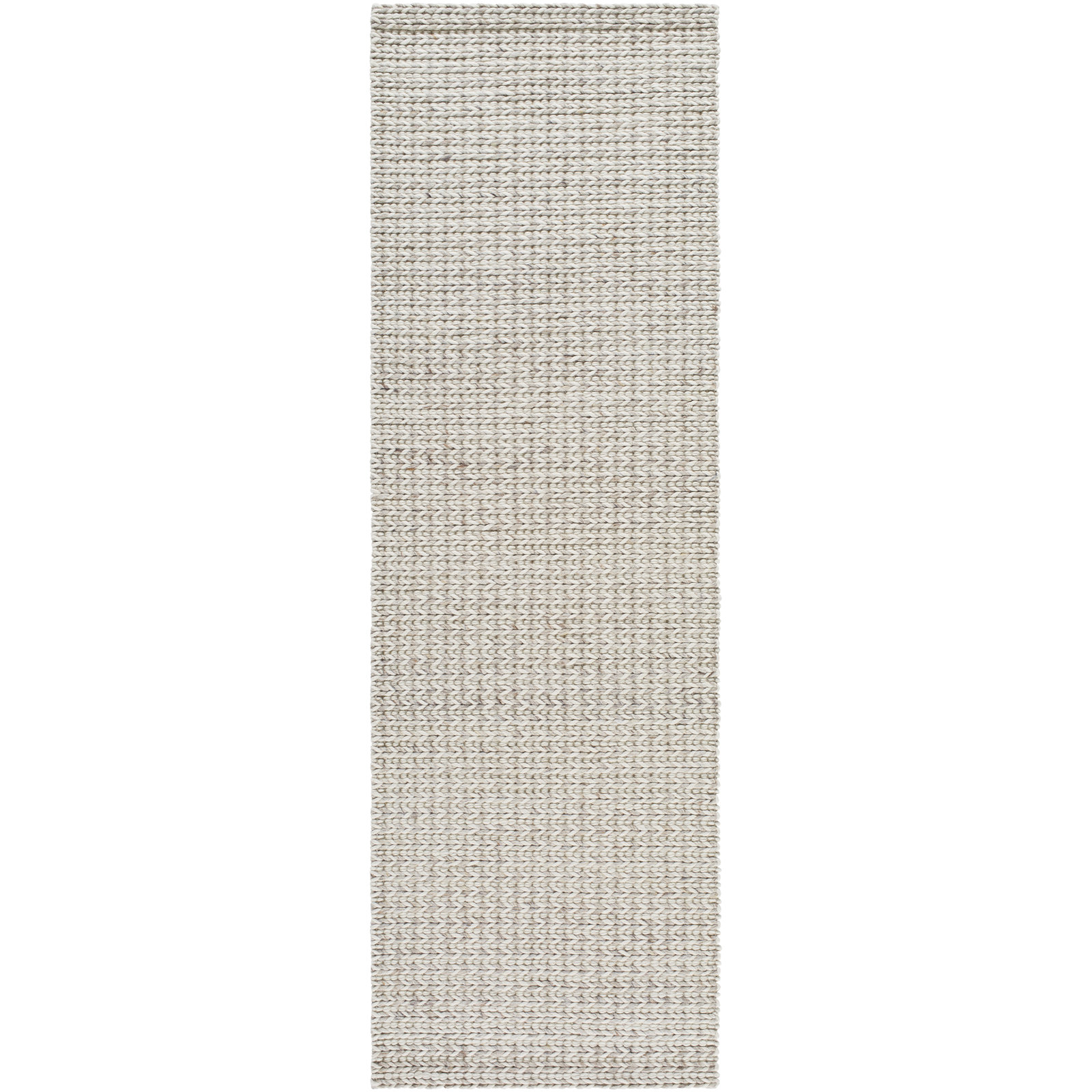 Auria Handmade Wool, Polyester Rug, Runner 2'6" x 8'