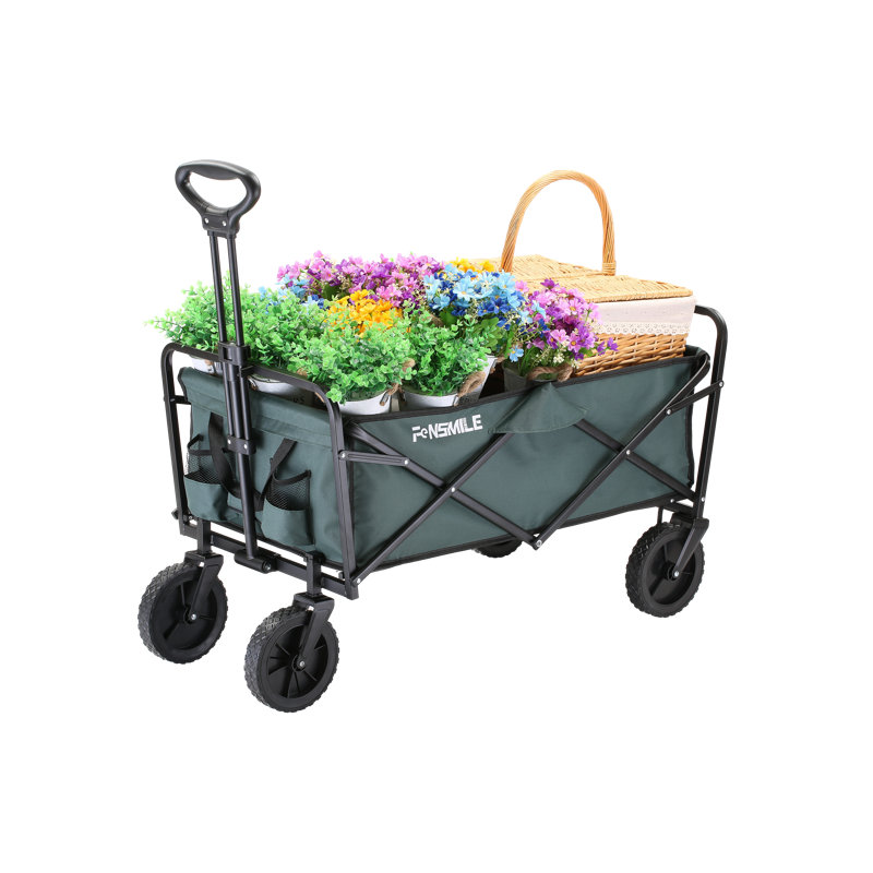 Fabric Portable Garden Carts, Green
