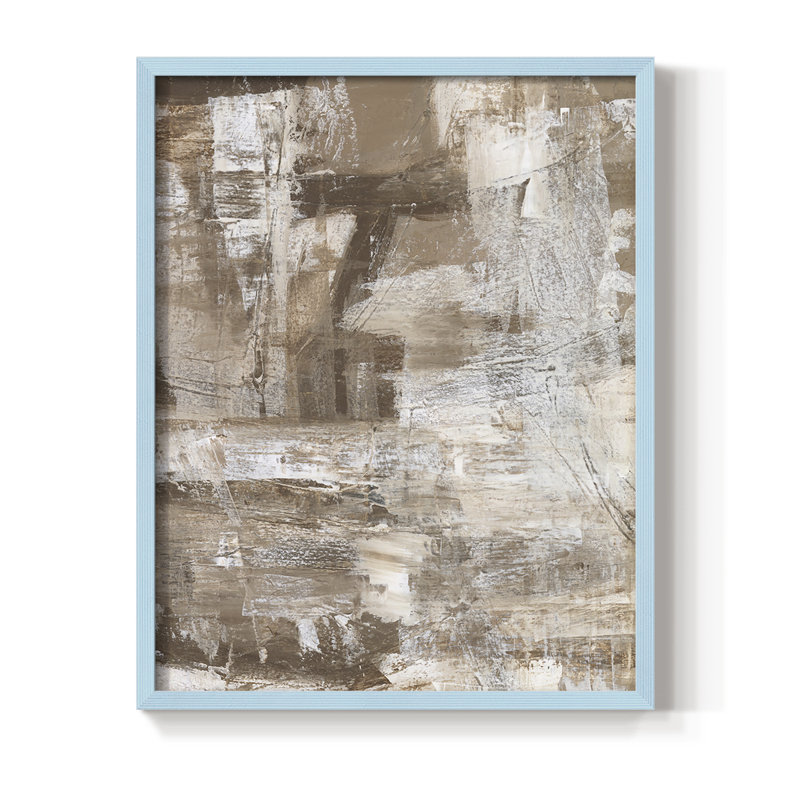 Bronzed II Framed Print - Solid Wood, Blue, 10" H x 8" W