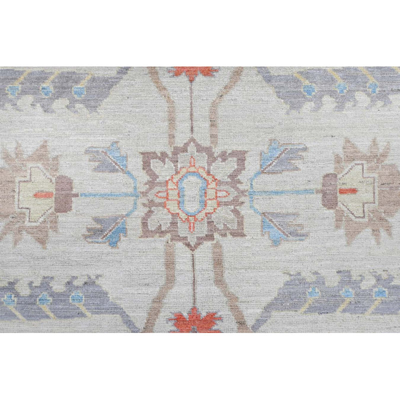Oushak Collection, Transitional One-of-a-Kind Rectangle 10'1" X 13'8" Hand Knotted Area Rug