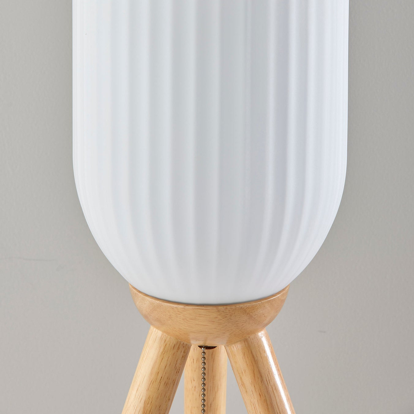 Lapka Solid Wood Tripod Lamp, Natural