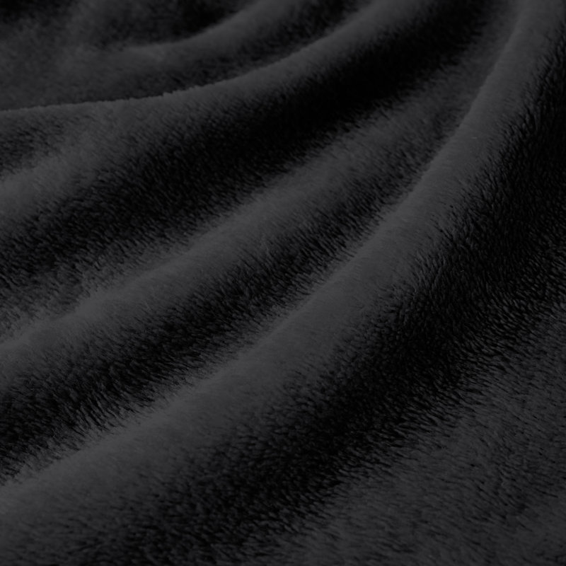 Ensemble de draps Microplush, Noir, Ensemble de draps pour très grand lit + un drap-h