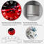 Vin rouge sur fond noir - Horloge ronde en métal-766100388