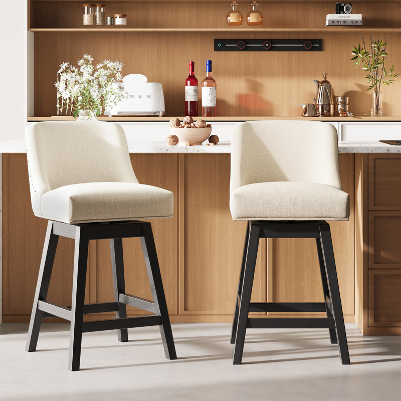 Swivel Counter Stool, Beige