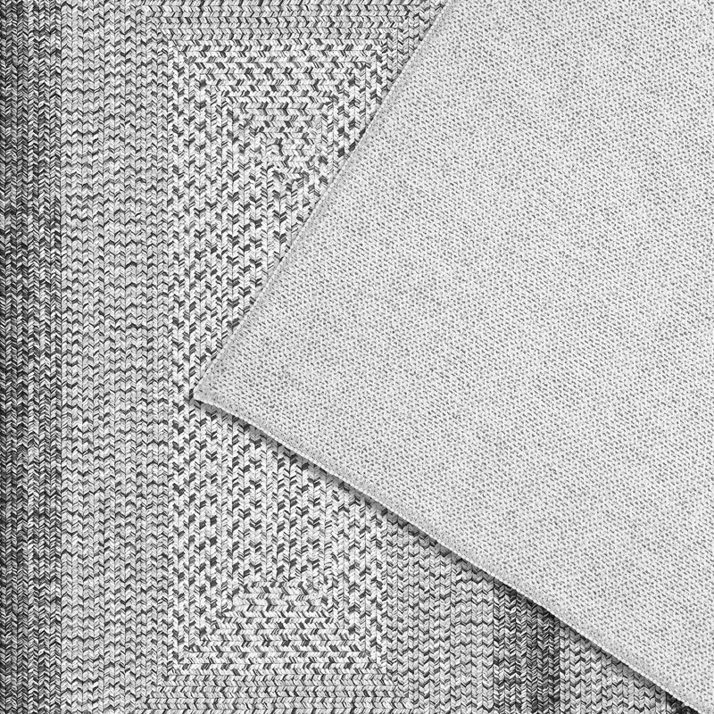 Tapis intérieur / extérieur tressé réversible avec bordure rectangulaire Chezare, Rectangle 8 pi x 10 pi