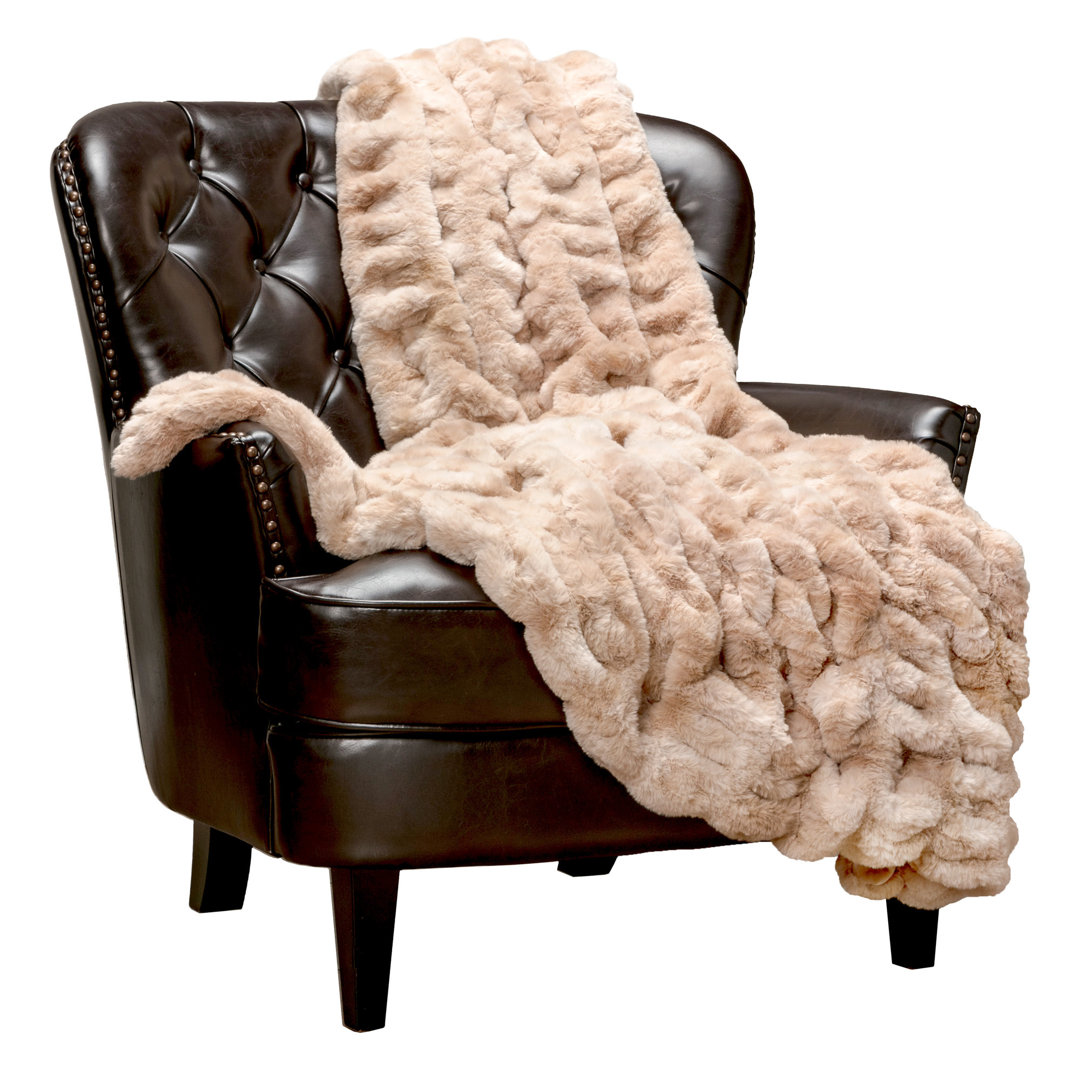 Faux Fur Throw Chanasya 