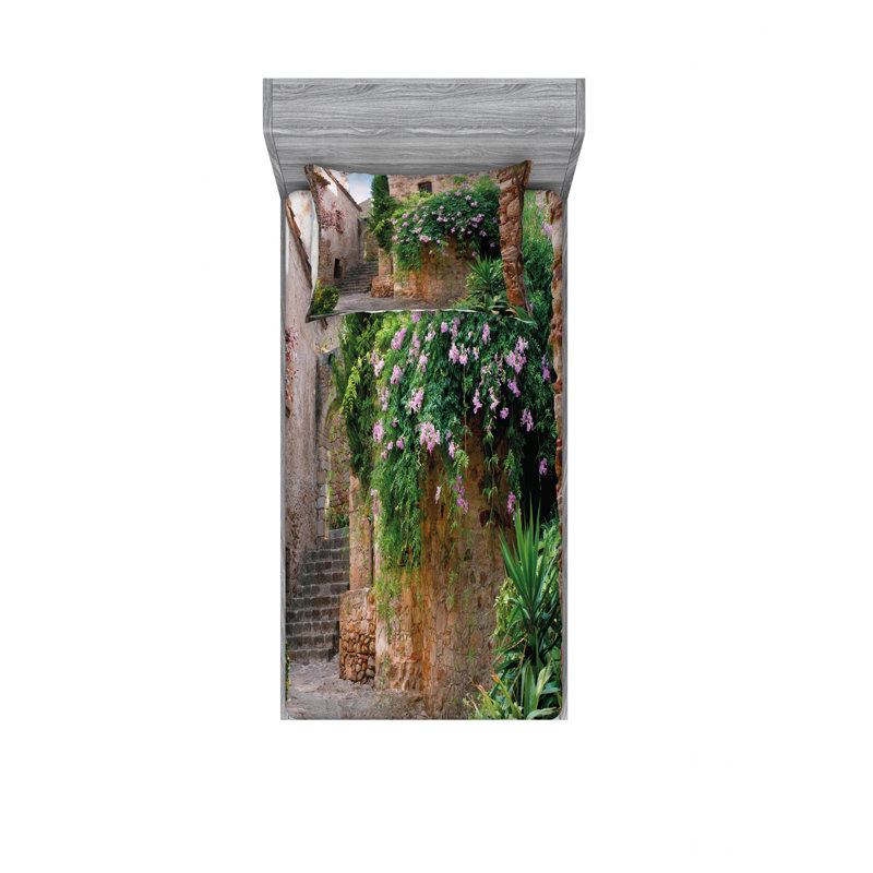 Ensemble de draps de jardin summer, Ensemble de draps pour lit simple TG avec drap-hou