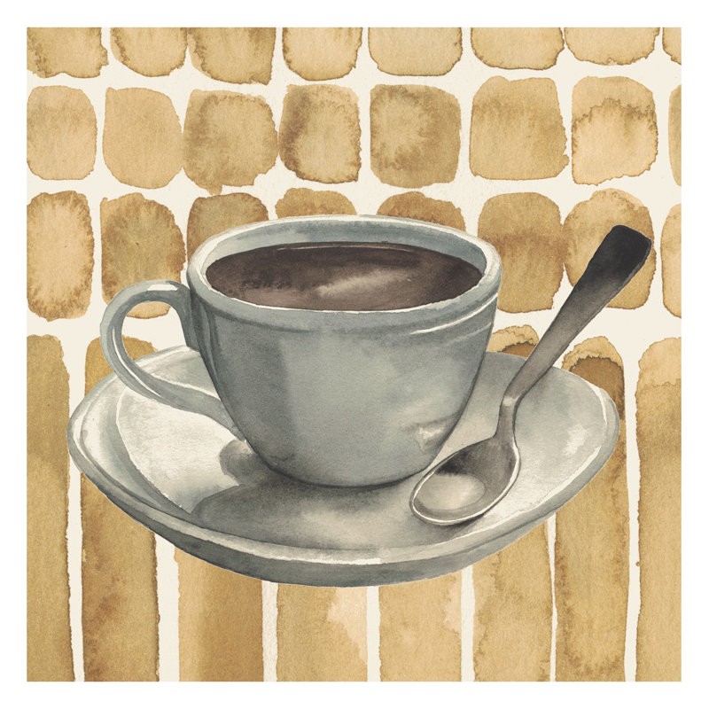 Café au lait II, H 12 po x l 12 po x P 1,25 po