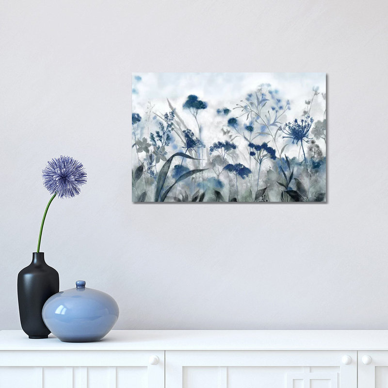 Inky indigo - reproduction d'art, Aucun mat, Toile tendue, H 12 po x l 18 po x 1,5 po