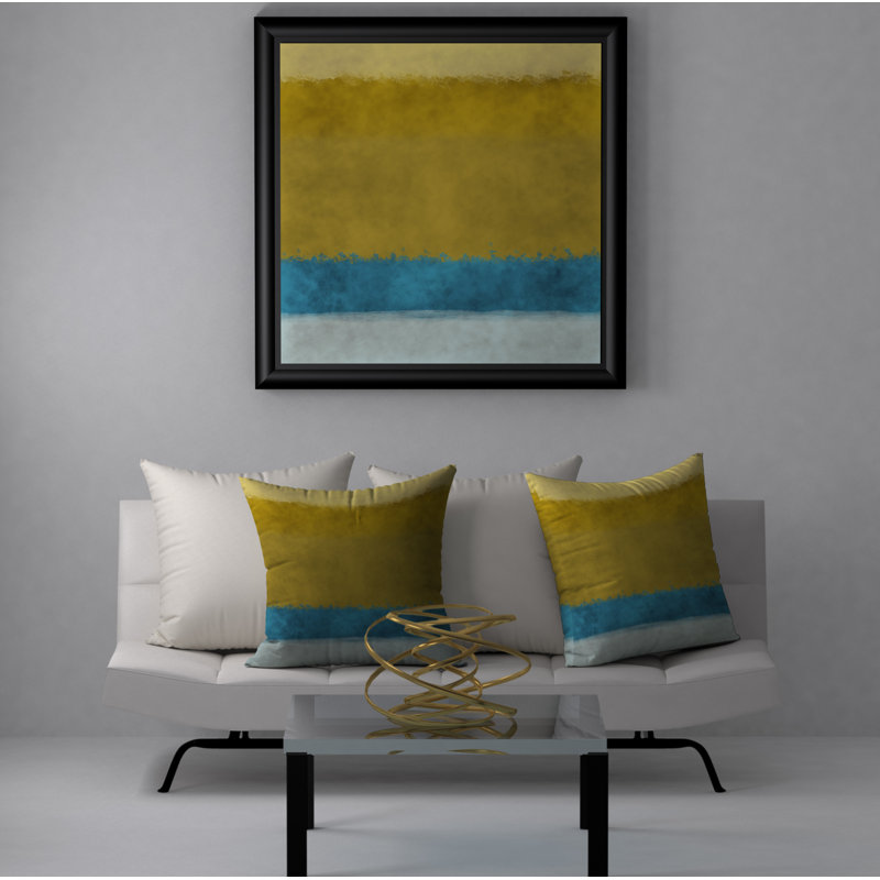 Abstract Throw Pillow, 20" H x 20" W