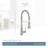 Moen Weymouth Pre-Rinse Spring Pull-Down Single Handle Kitchen Faucet-49918765-113400301
