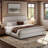 Bensu Platform Bed Frame, Cloud Collection with Boucle Upholstery & Rounded Headboard, Thickened Footboard-1364679771-1372066170
