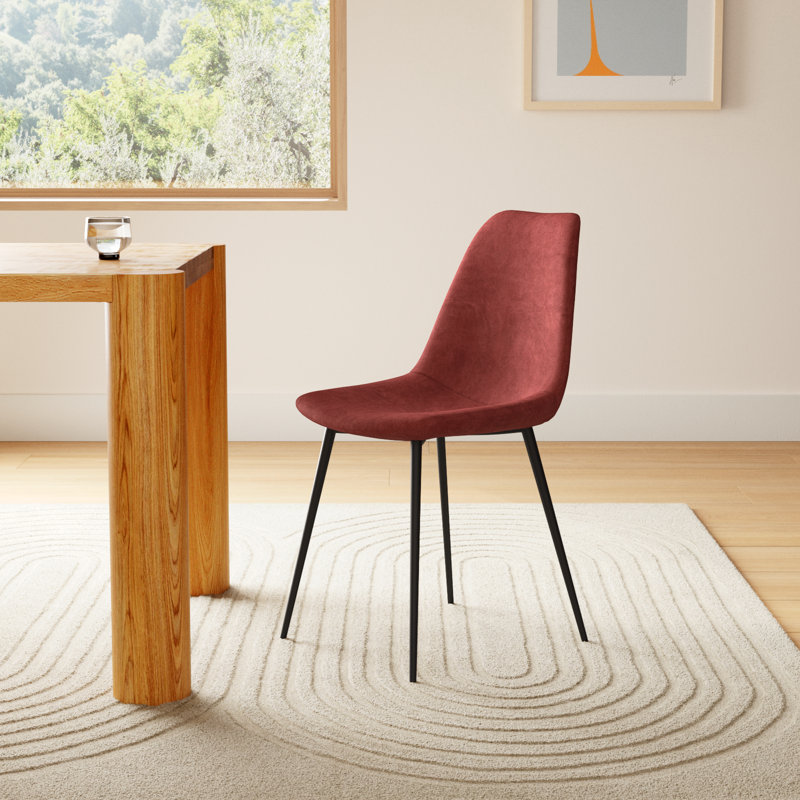 Kody Performance Velvet Dining Chair, Bella Claret Performance Velvet