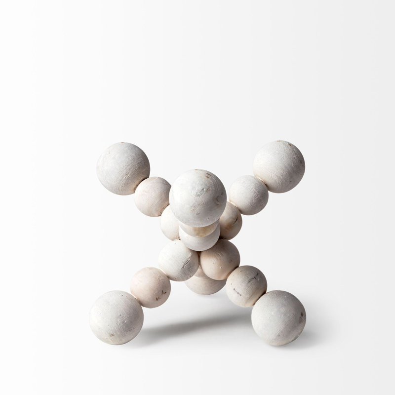 Sculpture de page, H 7 po x l 7 po x P 7 po, Blanc