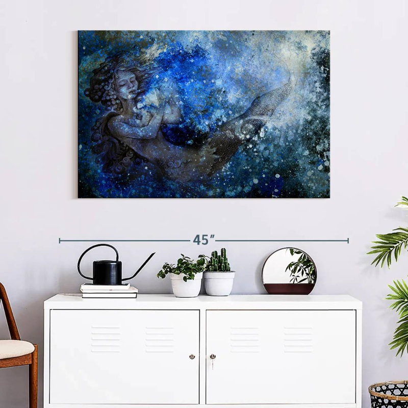 Kelan Abstract Mermaid, 26" H x 39" W