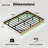 Queen Size Floating Bed with LED Lights-135918062