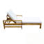 Wood Adjustable Backrest Outdoor Lounge Chair with soft cushion-1206363143