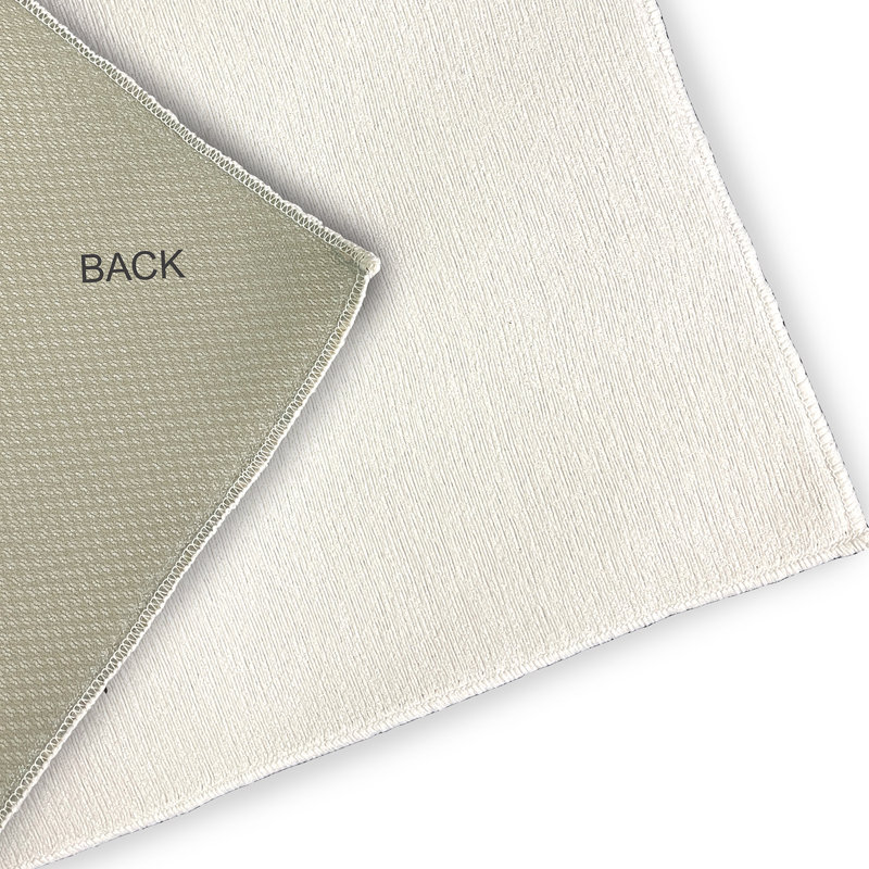 Tapis gris clair / noir en chenille tissé à la machine Elioth, Rectangle 2 pi x 3 pi