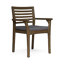 Chaise de salle à manger d'extérieur en bois (ensemble de 2)-1190584060