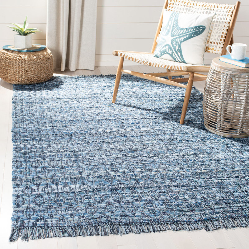 Tapis géométrique tissé à la main Montauk, Rectangle 8 pi x 10 pi