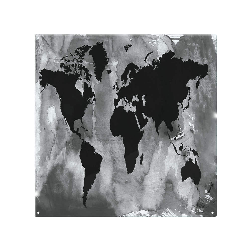World Map Splash Back