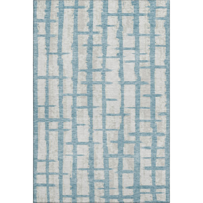 Premium Machine Washable Prisco Sky Rug