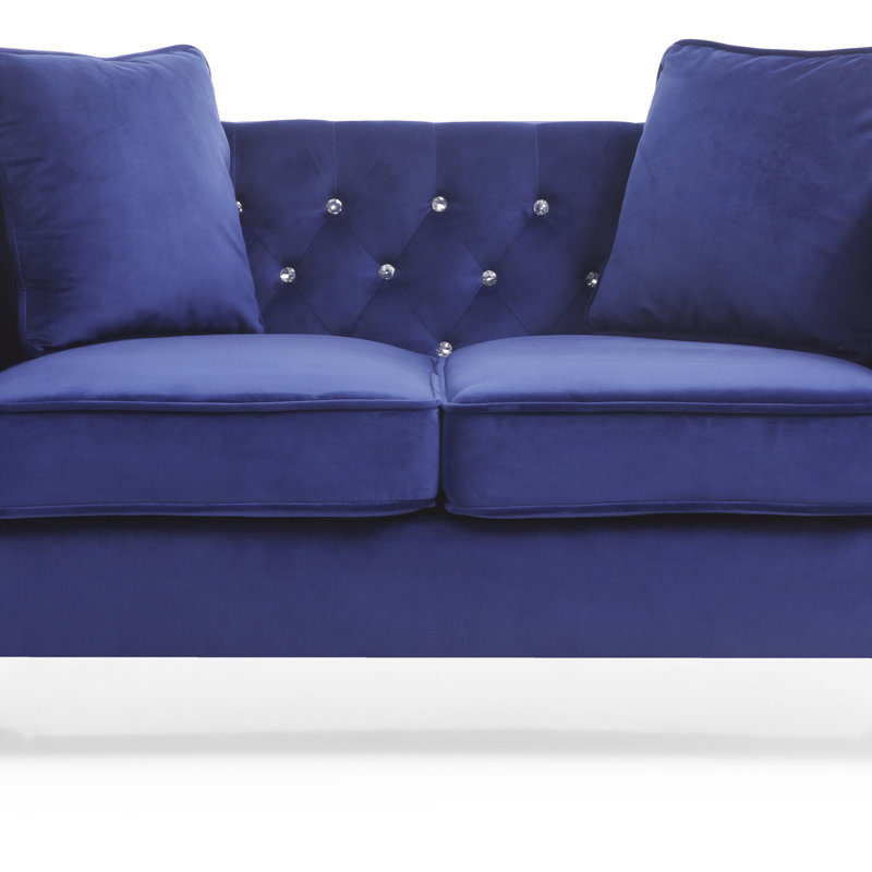 Causeuse élégante et contemporaine, Bleu