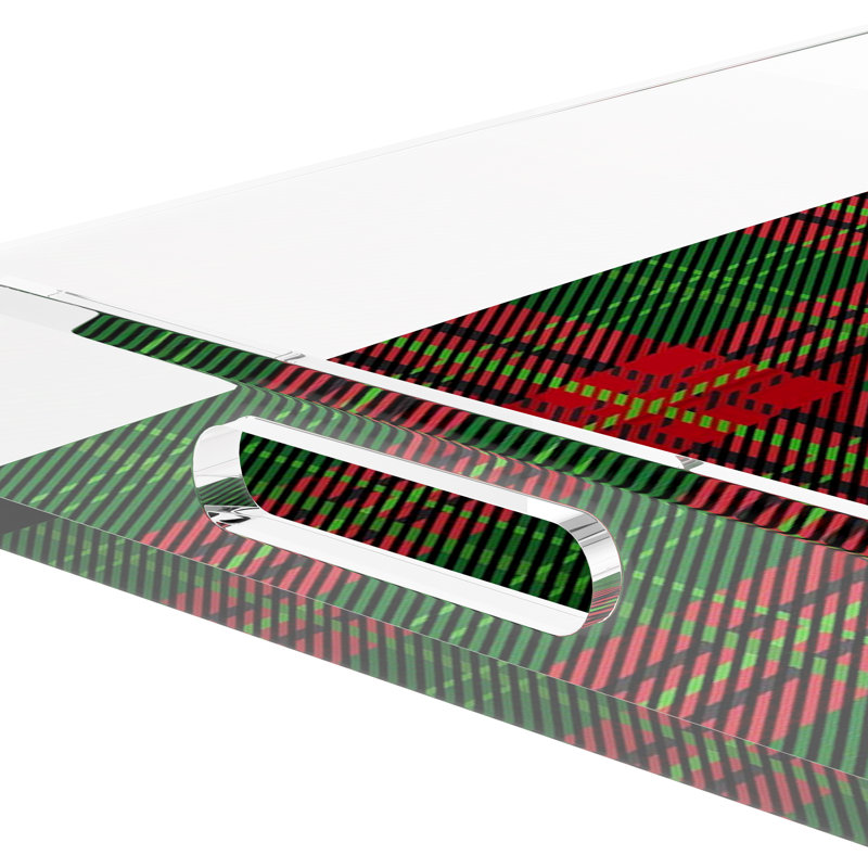 Acrylic Decorative Tray, 12.5"W x 7.75"D x 2"H
