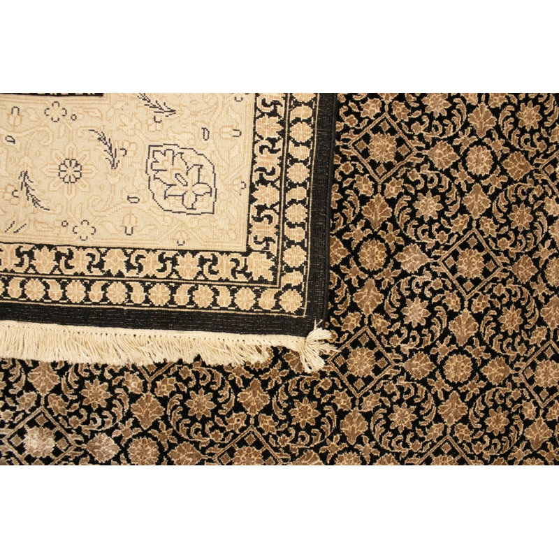 Tapis noir Herati 7 x 10