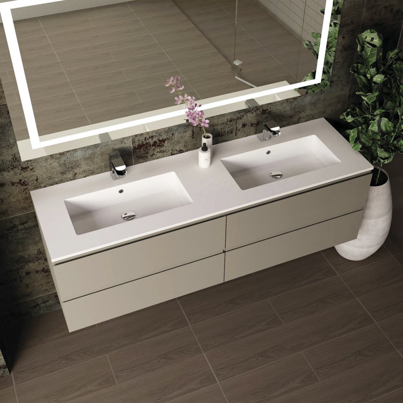 DAX Pasadena Vanity with Toscana Basin, 64", Matt Mink, Matt Mink