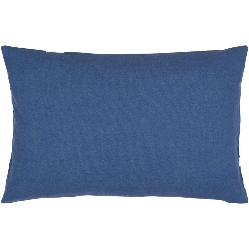 Coussin en polyester Lachen, Bleu foncé / Crème