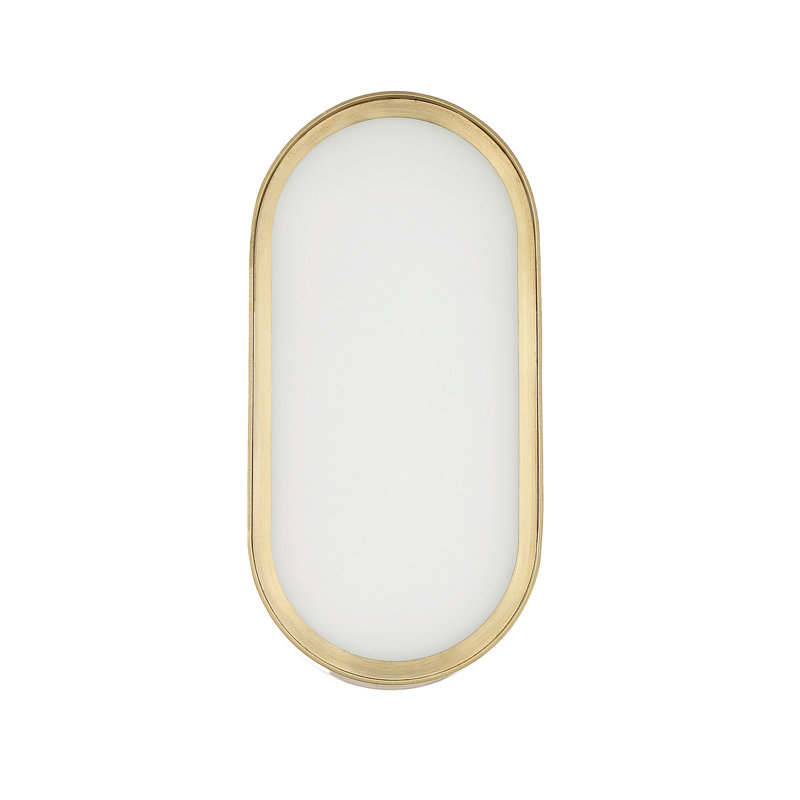 Melody LED Flush Mounted Sconce, Brass