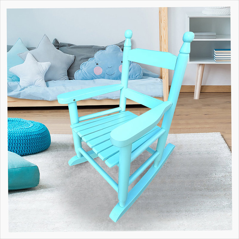 Chaise berçante intérieure ou extérieure, Bleu
