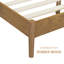  Base de lit en bois avec tête de lit Inno, base en bois massif avec lattes silencieuses et supports centraux en bois, capacité de 1000 lb, assemblage sans effort, plusieurs tailles et couleurs-949895966-959207309