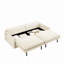 Canapé-lit convertible 4 places - tissu chenille, siège profond, canapé Cloud avec rangement, port USB et oreiller 2-en-1, canapé-lit pour salon, appartement, chambre à coucher-1369457685