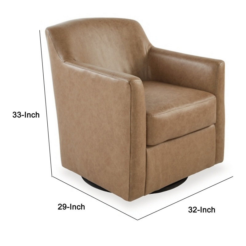 Fauteuil pivotant de 32 po de large Arboleya
