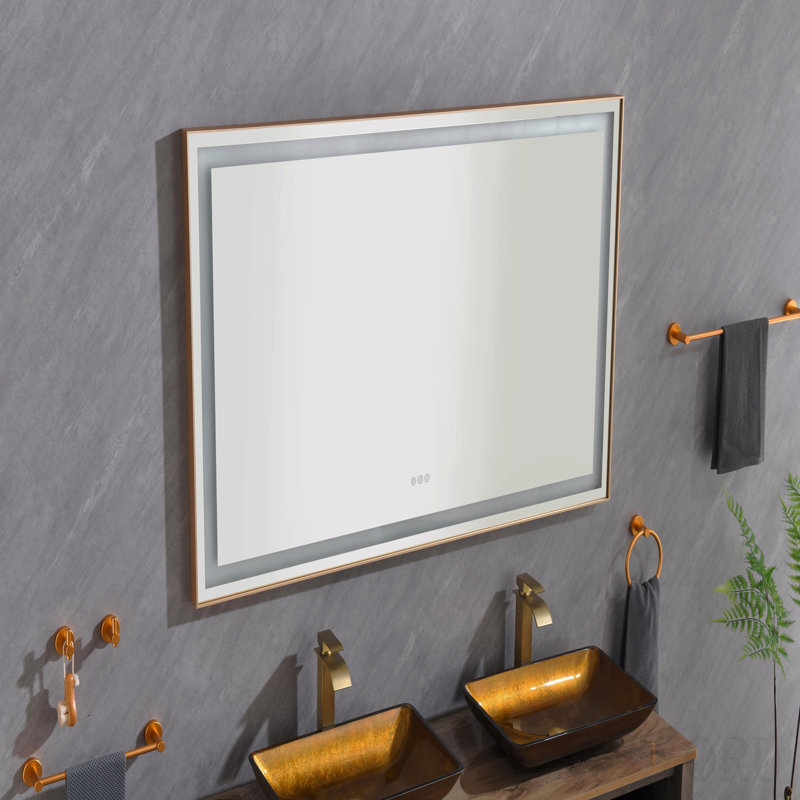 Miroir mural 60 * 36 avec éclairage à DEL