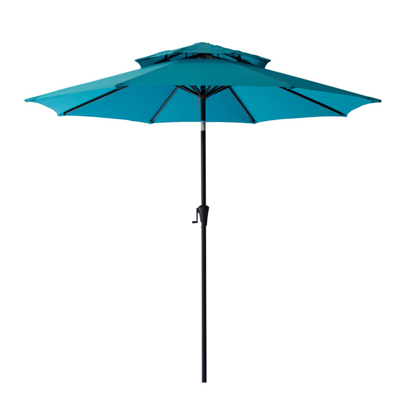Parasol de marché Fruge 108 po, Bleu turquoise