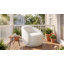 29.33’’ Upholstered Sloped-Arm Swivel Accent Chair-295825978