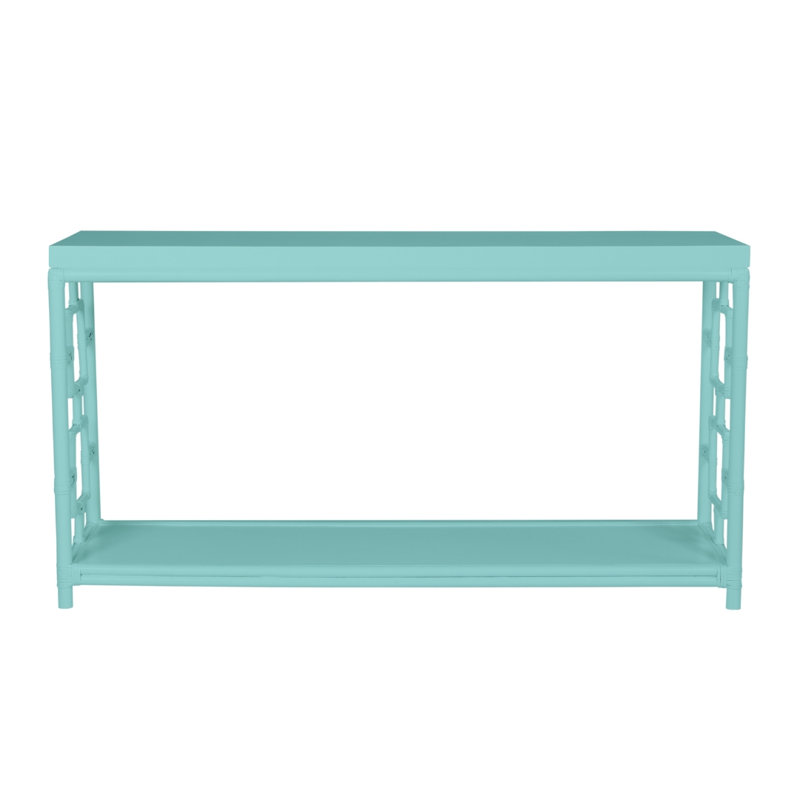 Sobe 60'' W Console Table, Turquoise