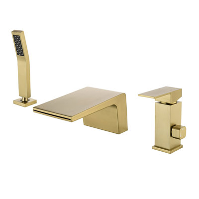 1 Handle Deck Waterfall Faucet with Diverter